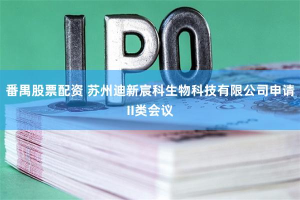 番禺股票配资 苏州迪新宸科生物科技有限公司申请II类会议